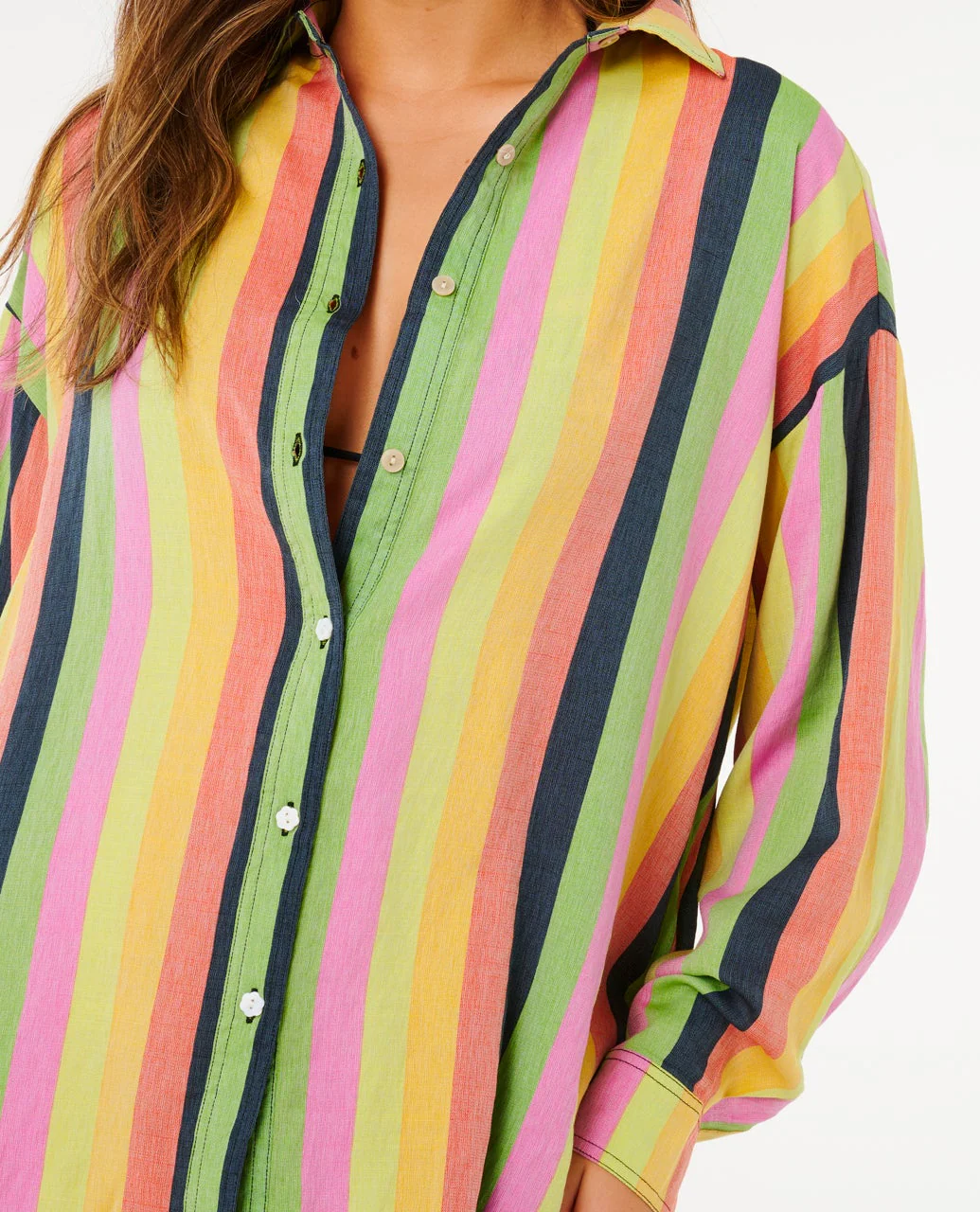 Neon Stripe Relaxed Shirt - Image 6