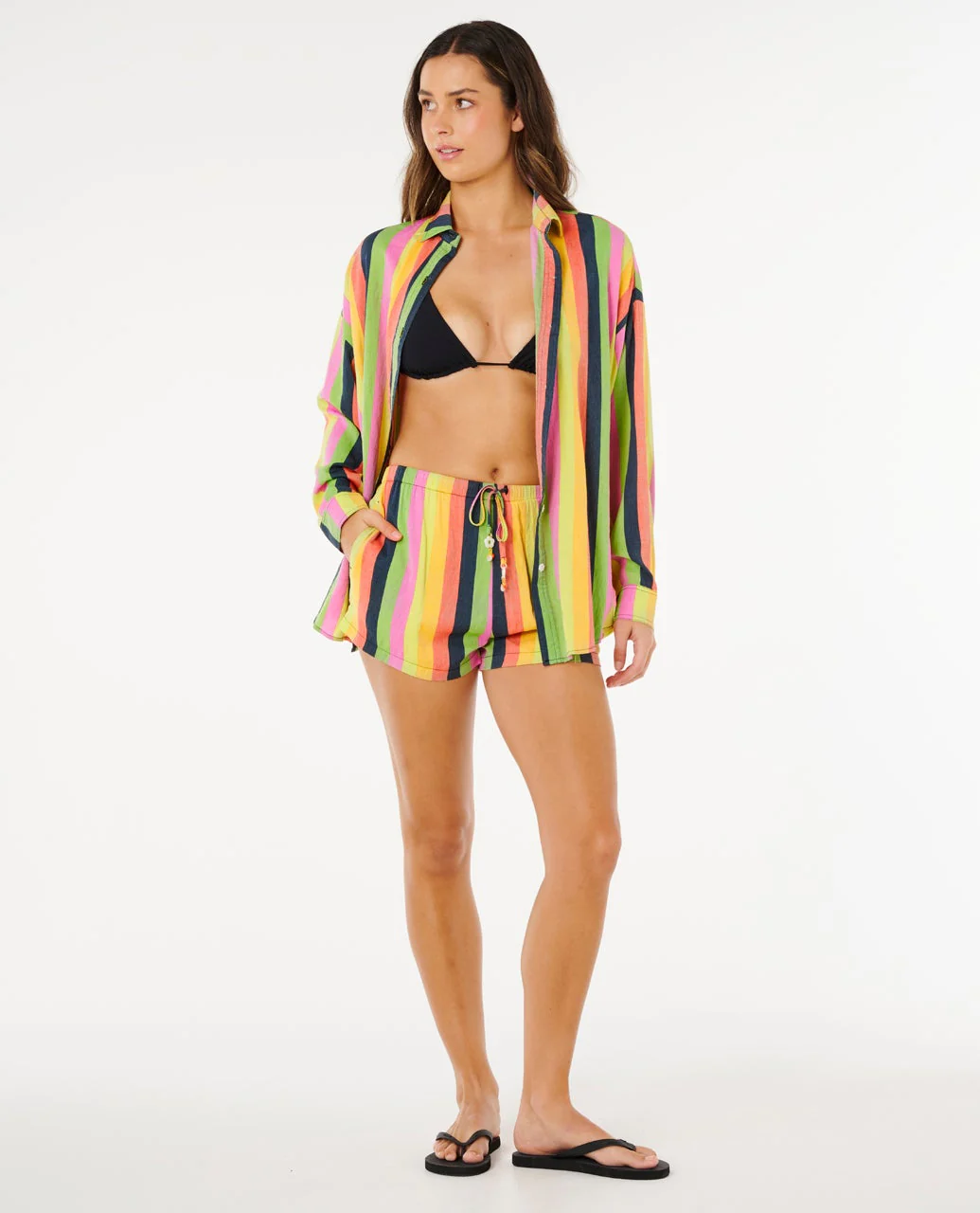 Neon Stripe Relaxed Shirt - Image 7