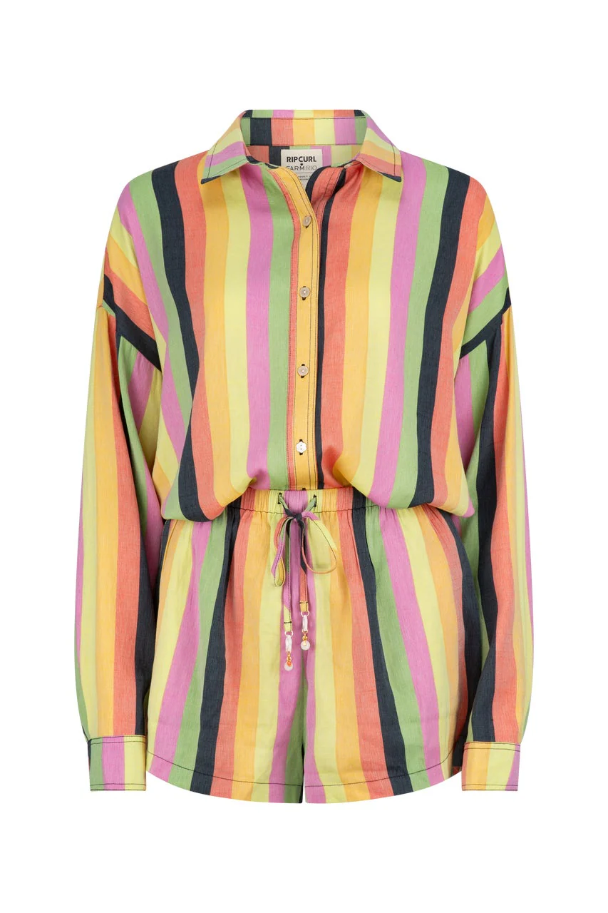 Neon Stripe Relaxed Shirt - Image 8