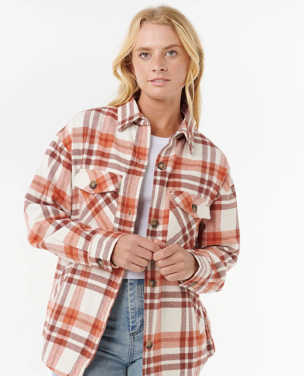 Oceanic Long Sleeve Flannel Shirt - Image 5