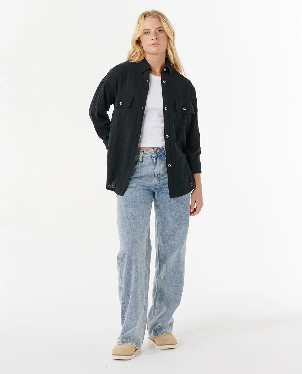 Oceanic Textured Shacket - Image 4