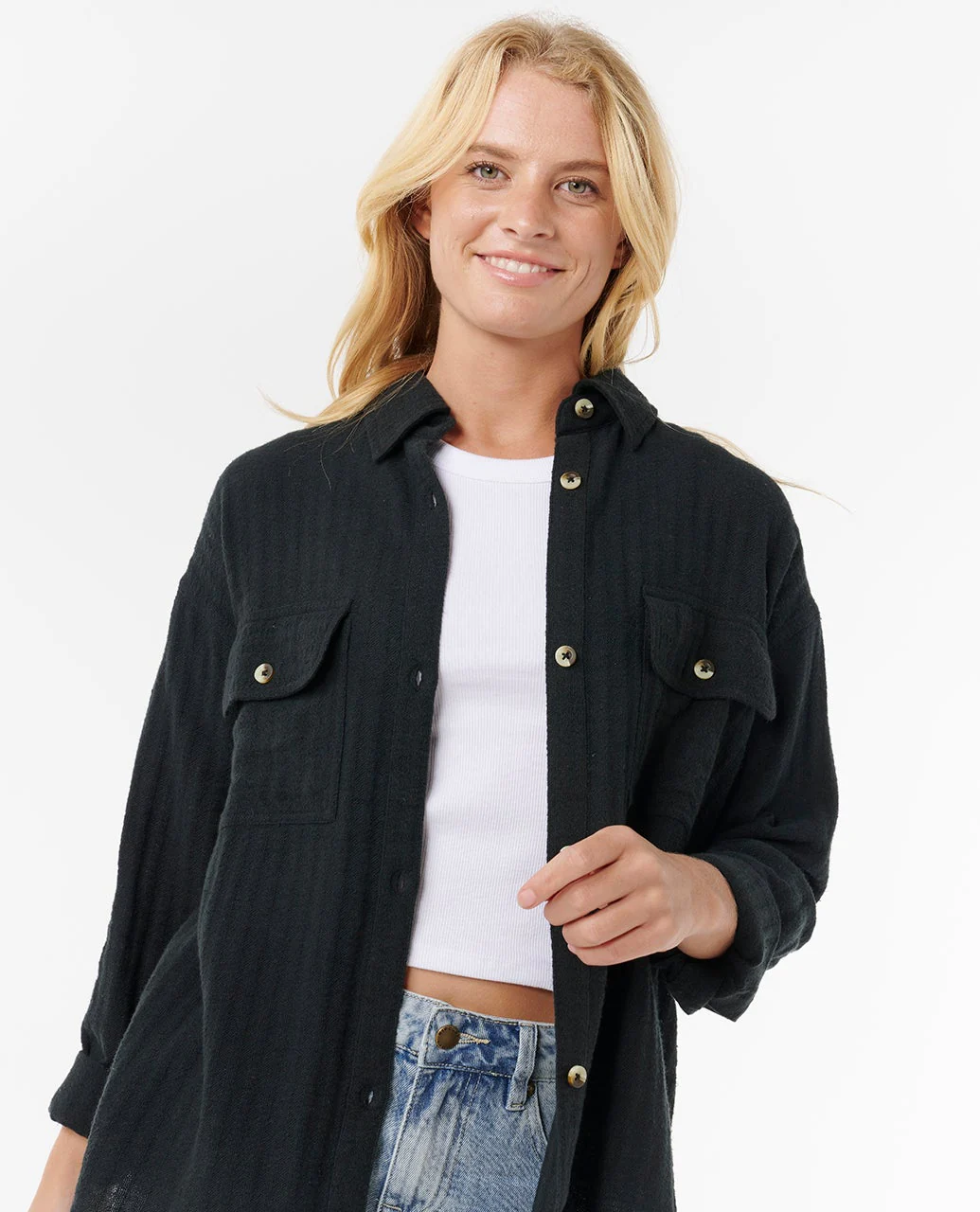 Oceanic Textured Shacket - Image 5