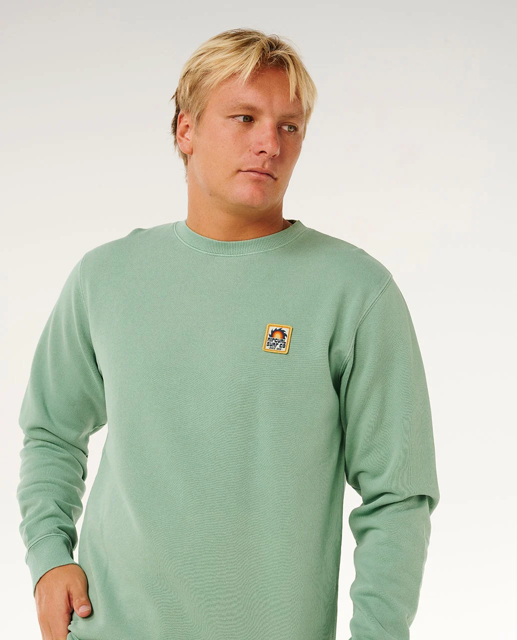 Pacific Rinse Patch Crew Fleece - Image 6