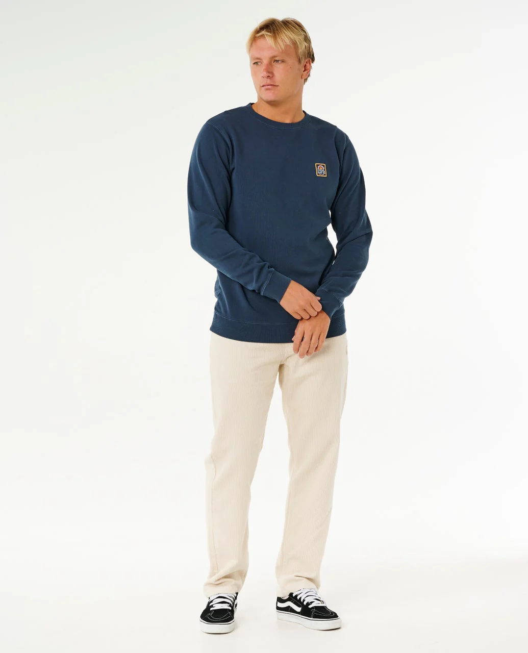 Pacific Rinse Patch Crew Fleece - Image 4