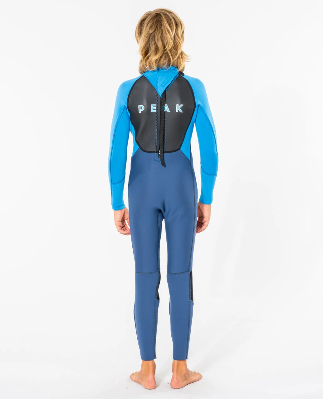 Peak Energy 3/2 Flat Lock Back Zip Kids Wetsuit - Image 2