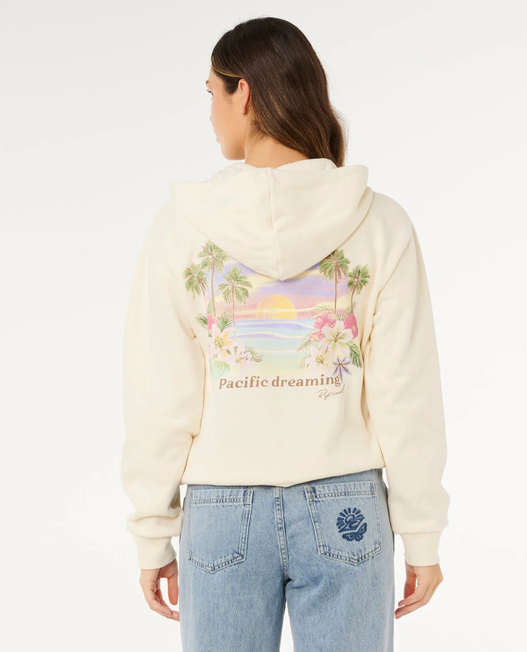 Poolside Zip Thru Relaxed Hood Fleece - Image 3