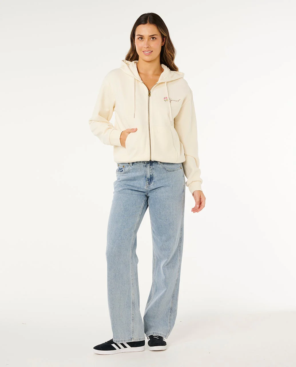 Poolside Zip Thru Relaxed Hood Fleece - Image 4