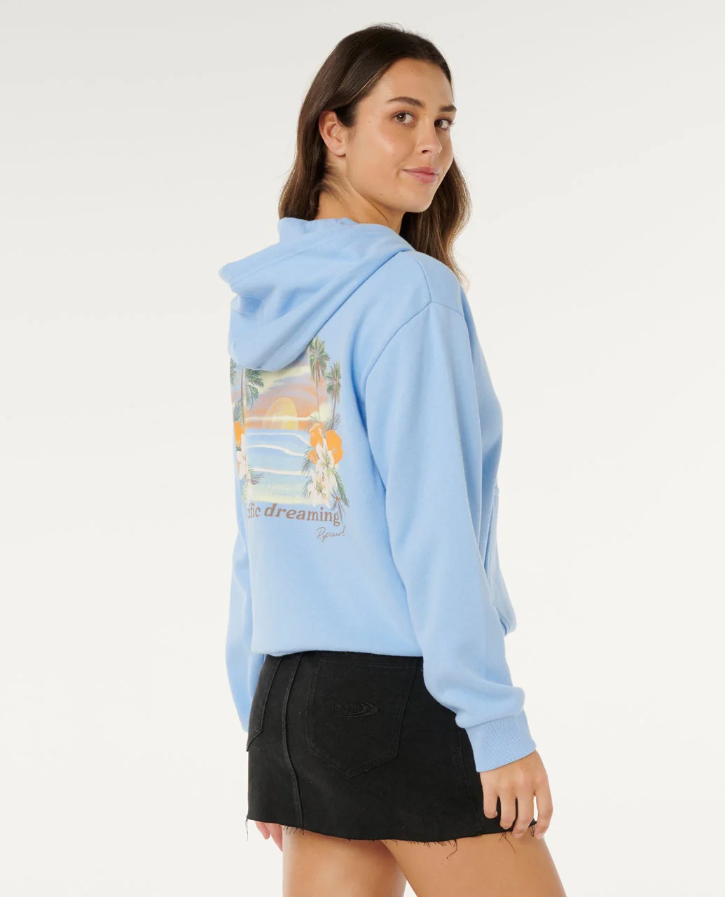 Poolside Zip Thru Relaxed Hood Fleece - Image 3