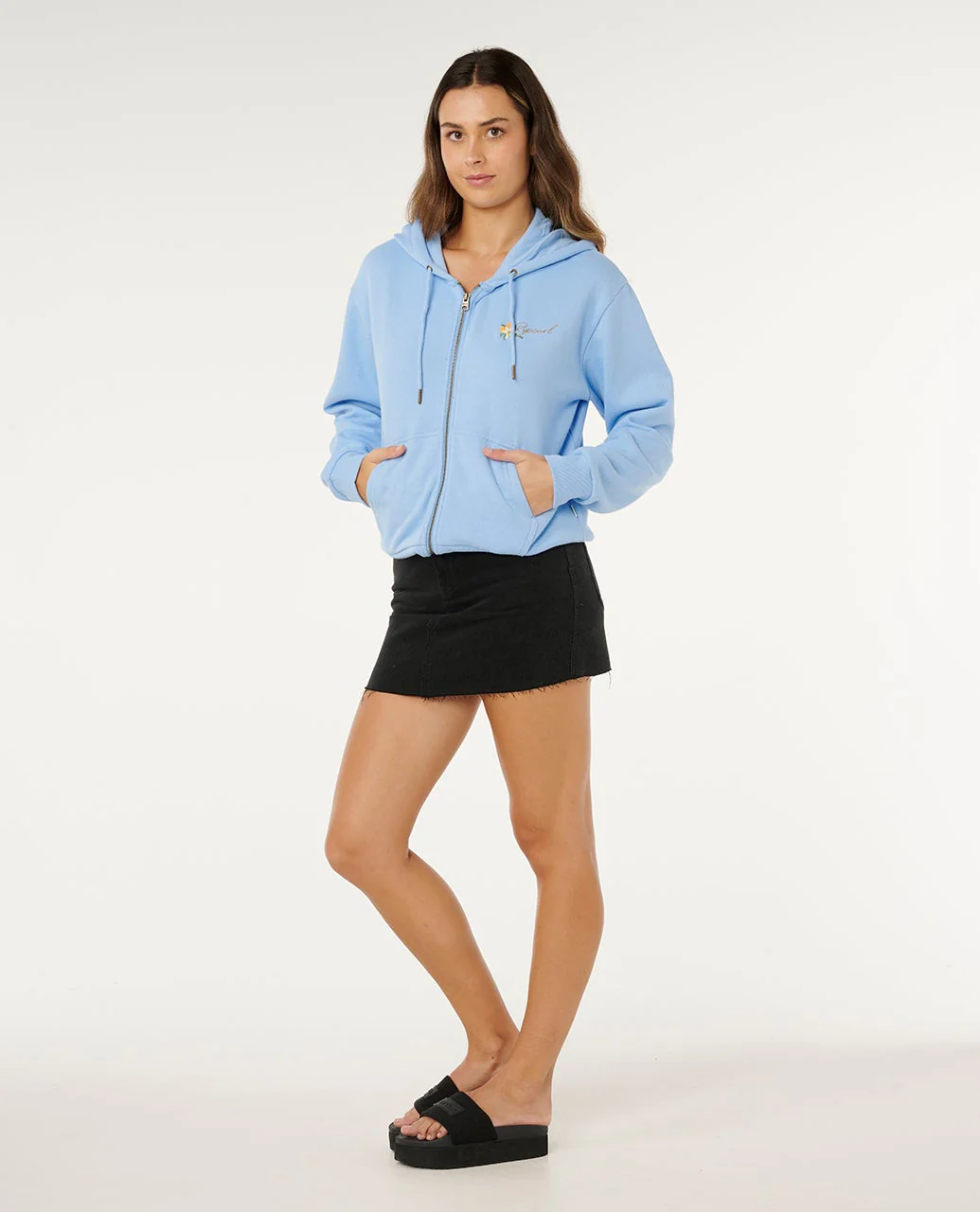 Poolside Zip Thru Relaxed Hood Fleece - Image 4
