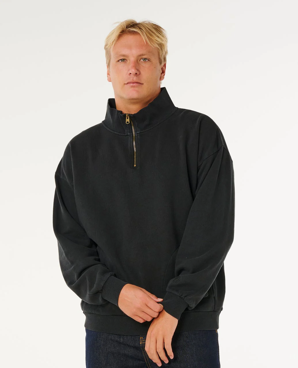 Premium Surf Qtr Zip Crew Fleece - Image 3