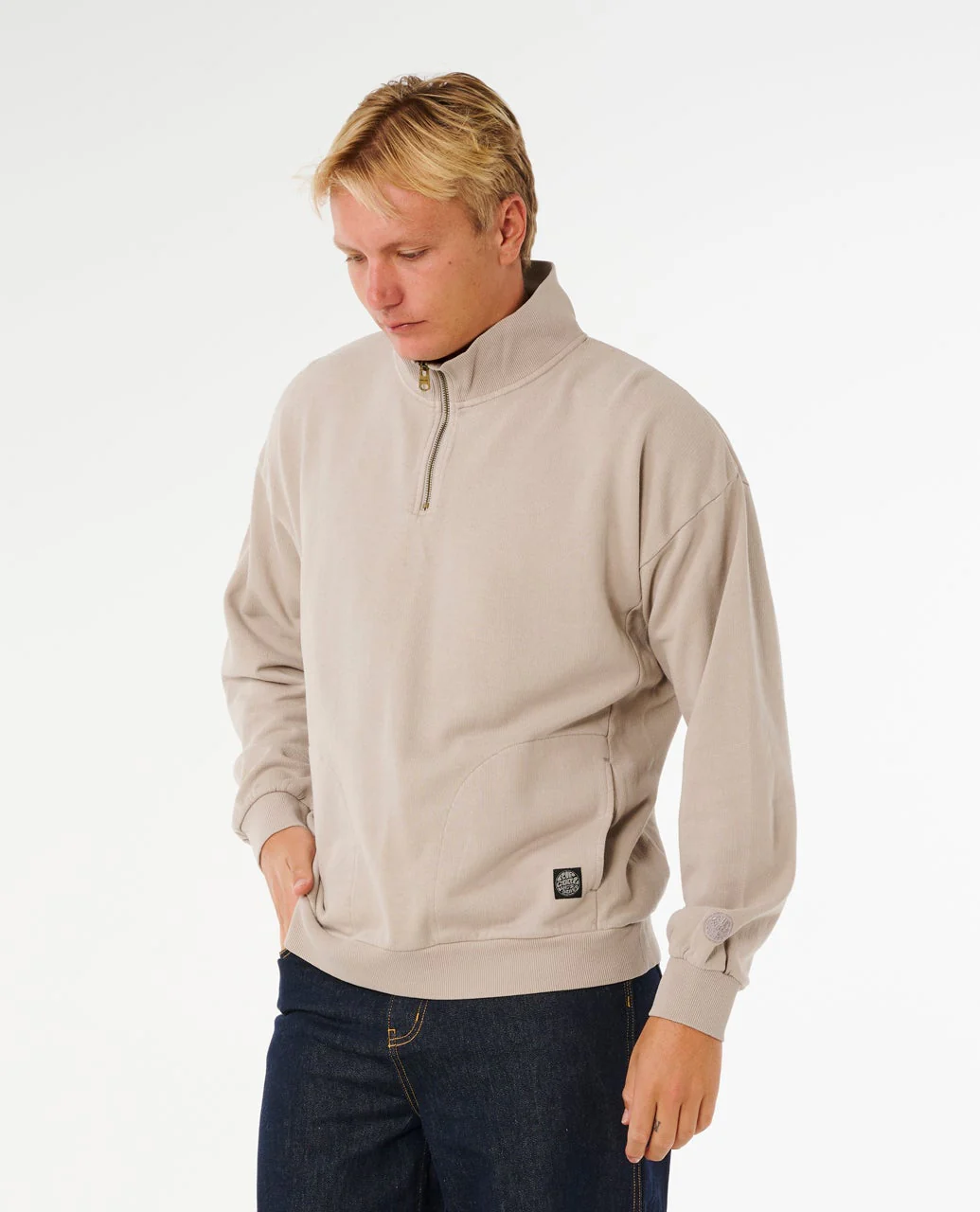 Premium Surf Qtr Zip Crew Fleece - Image 2
