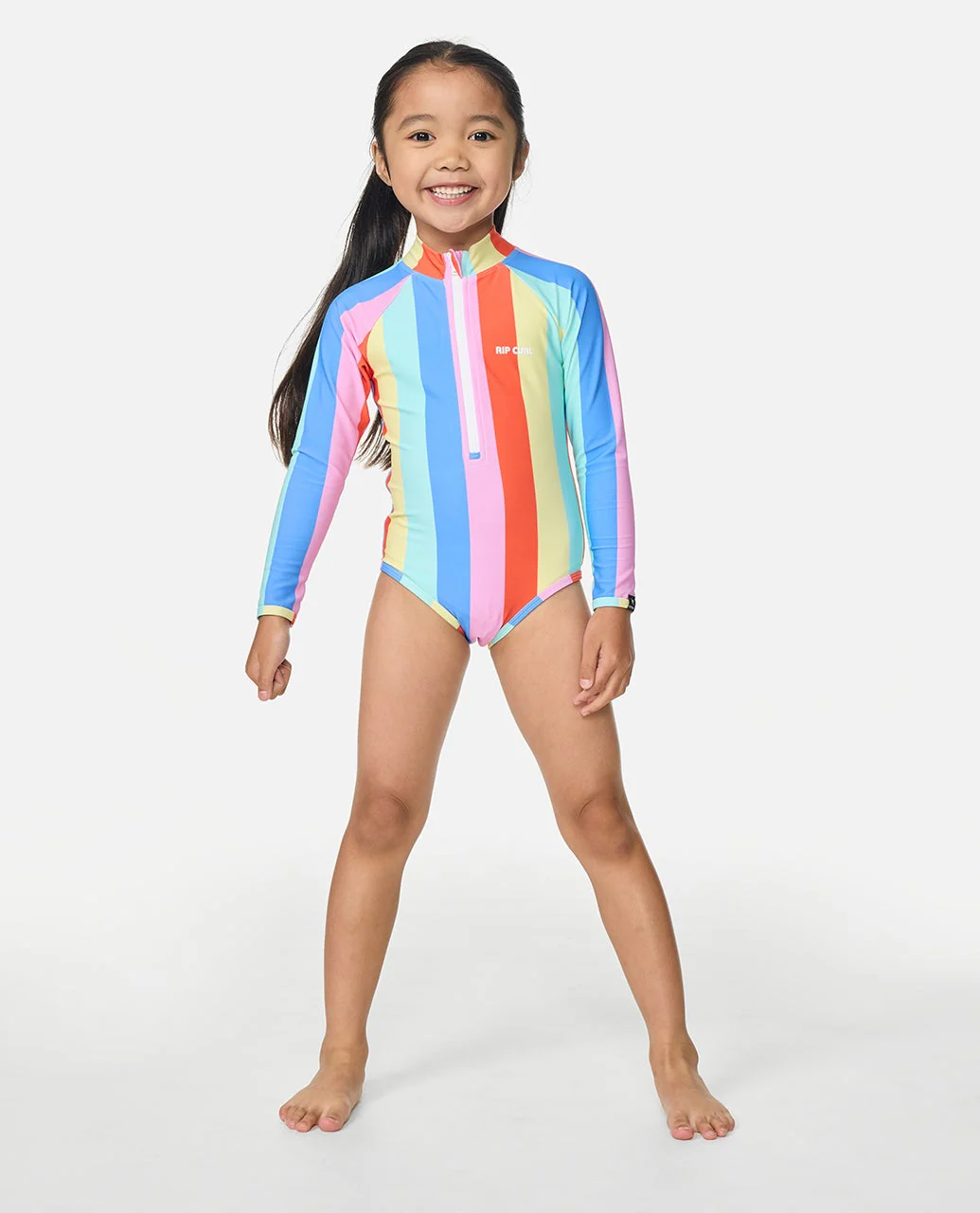 Rainbow Stripe Surf Suit Girl - Image 3