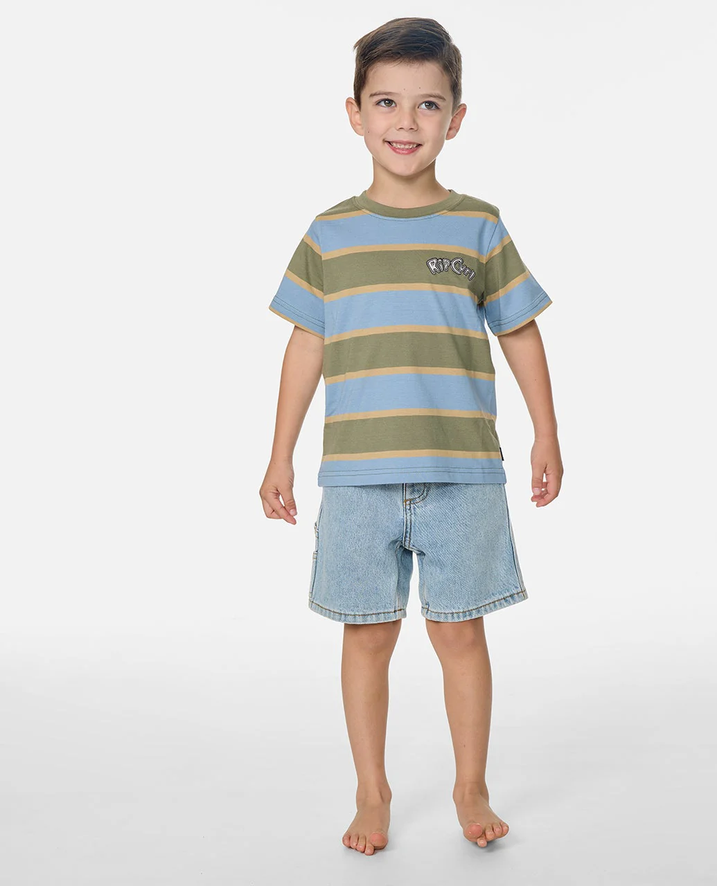Ride The Wave Stripe Tee Boy - Image 3