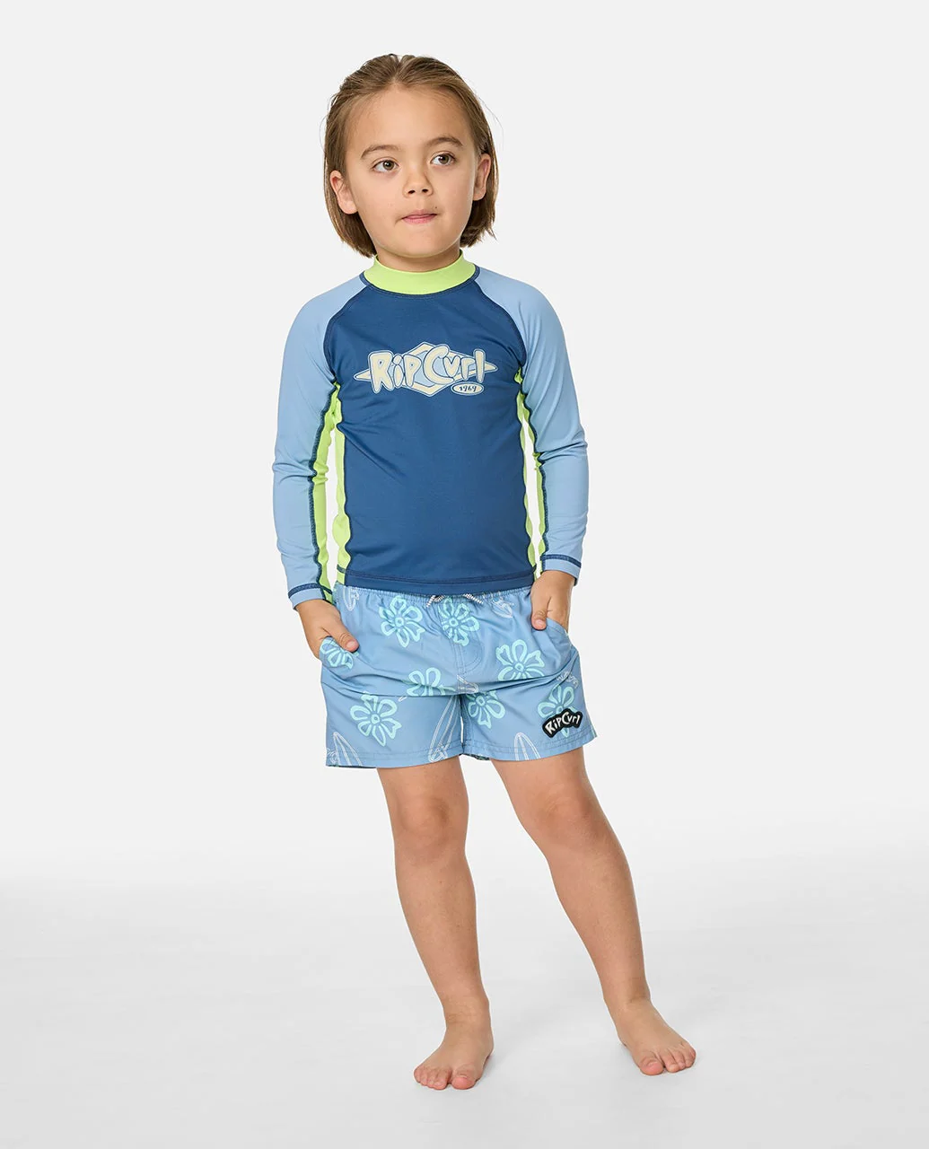 Ride The Wave UPF Long Sleeve Boy Rash vest - Image 3