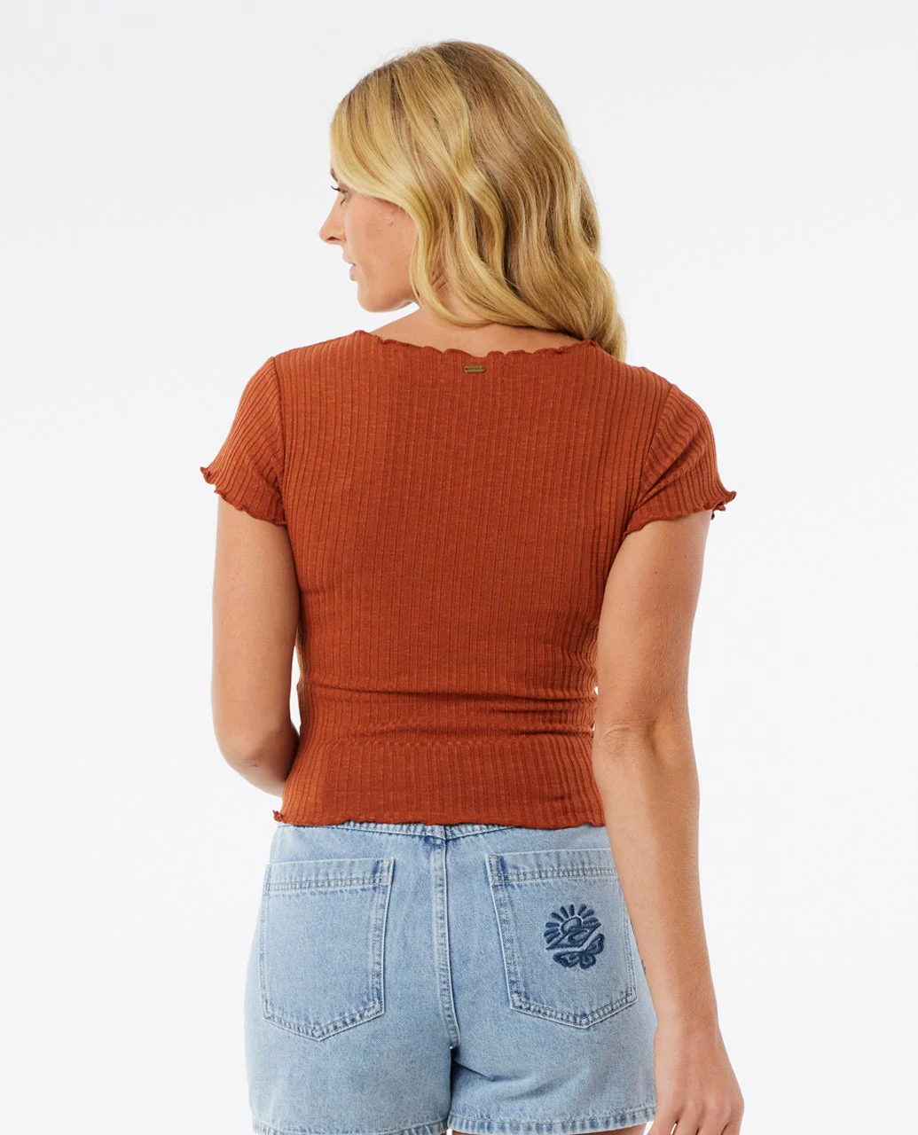 Soleil Textured Short Sleeve Top - Image 3