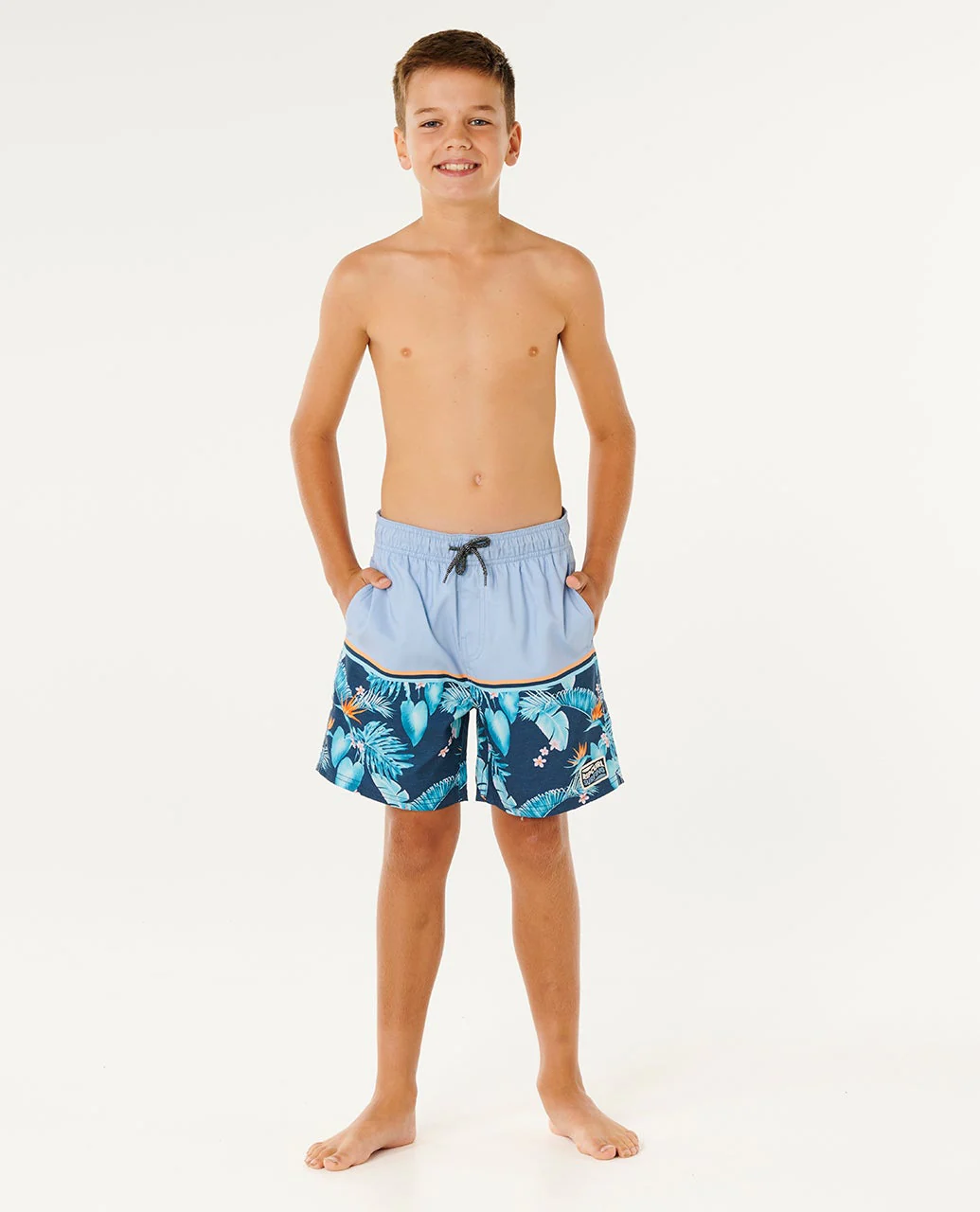 Streamline Stripe Volley Boardshort - Kids - Image 4
