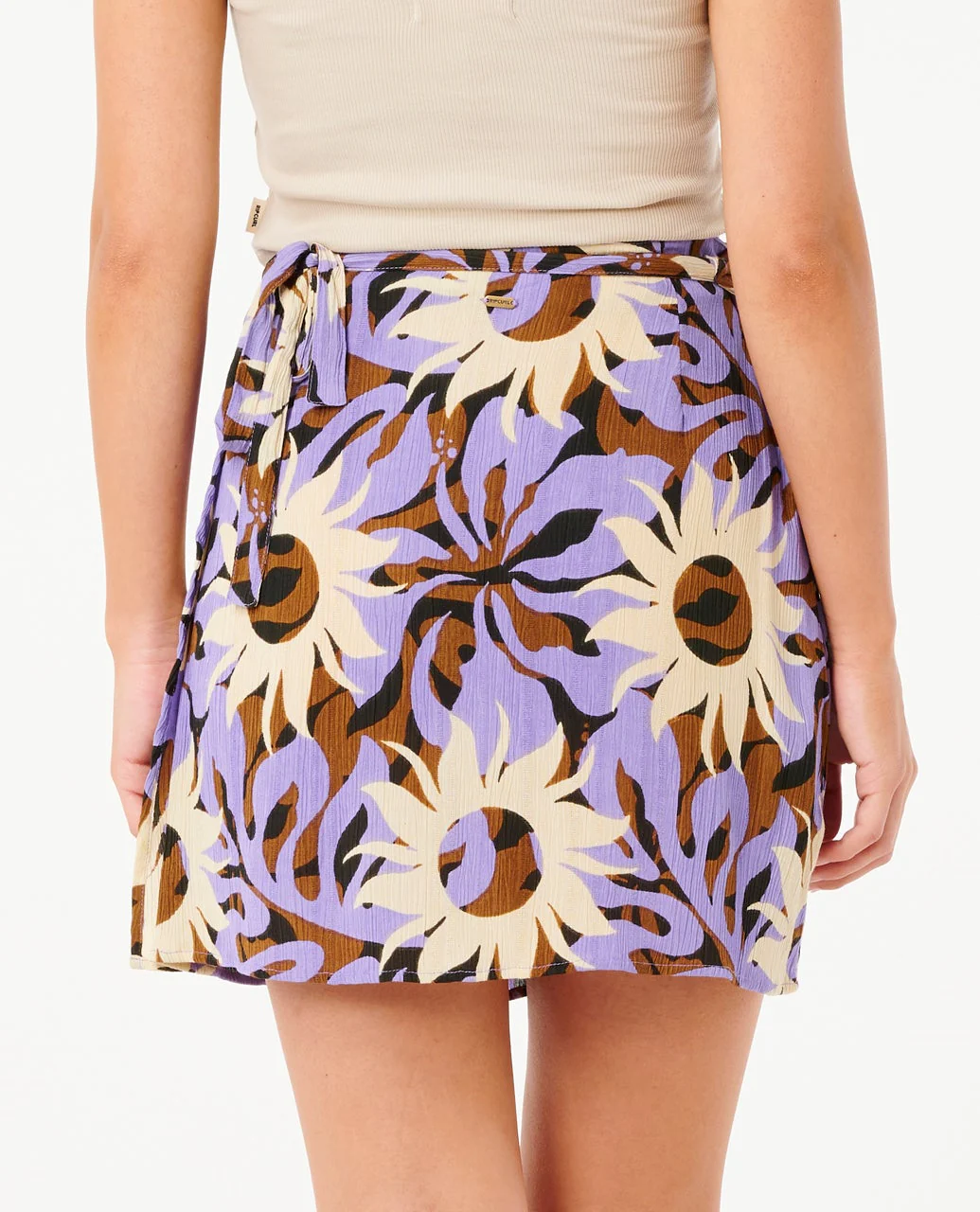 Sun Drenched Mini Wrap Skirt - Image 3