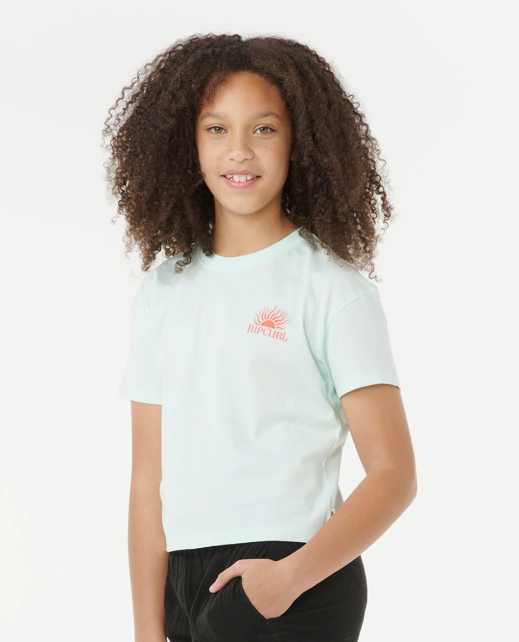 Sunrise Crop Tee - Kids - Image 3