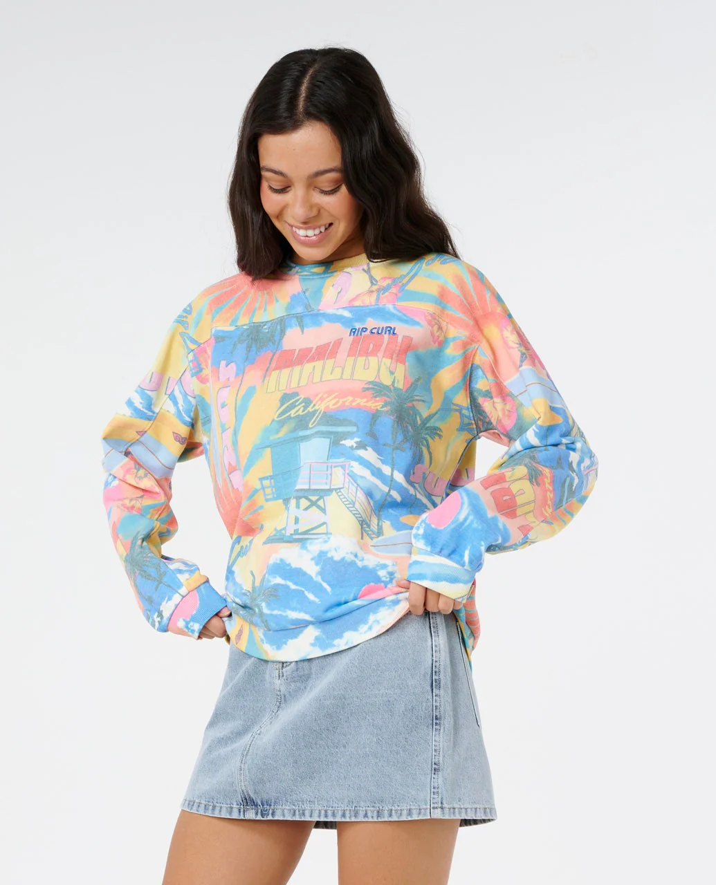 Surf Side Relaxed Crew Fleece