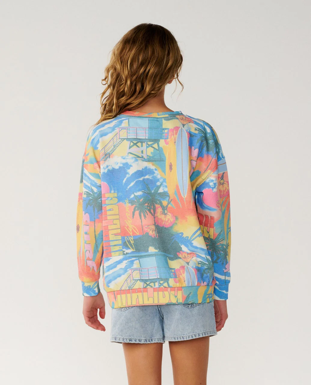 Surf Side Relaxed Crew FleeceGirl - Image 3