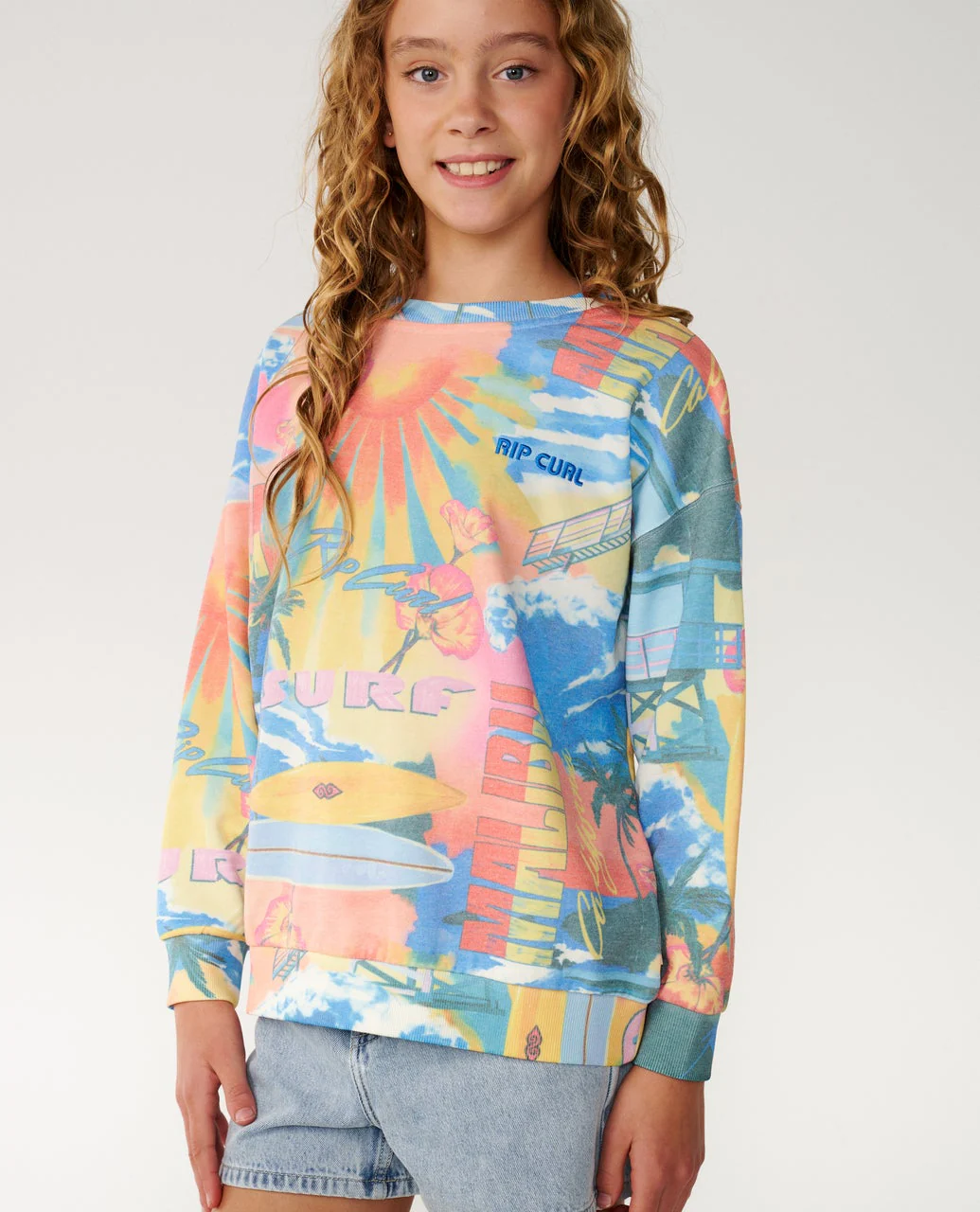 Surf Side Relaxed Crew FleeceGirl - Image 5