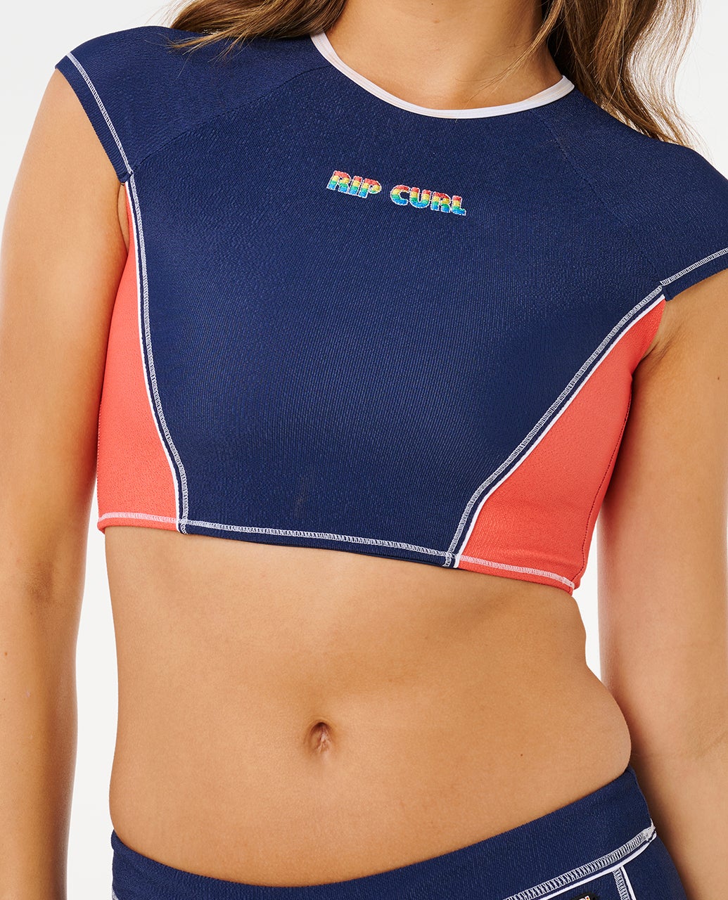 Surf Tide Crop Short Sleeve Rashvest - Image 7