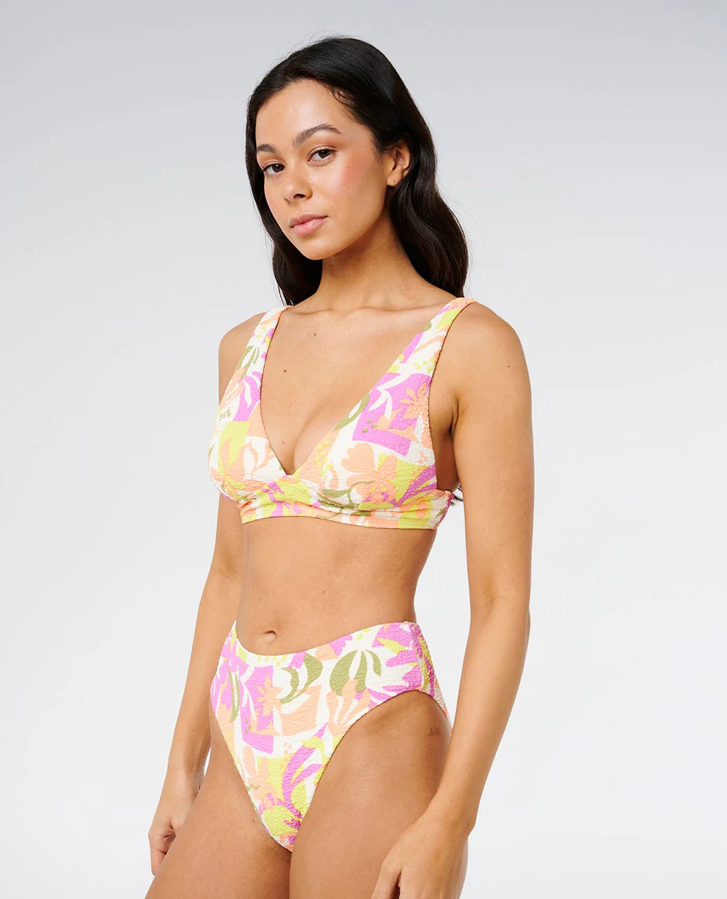 Topanga Geo Deep V Bikini Top - Image 6