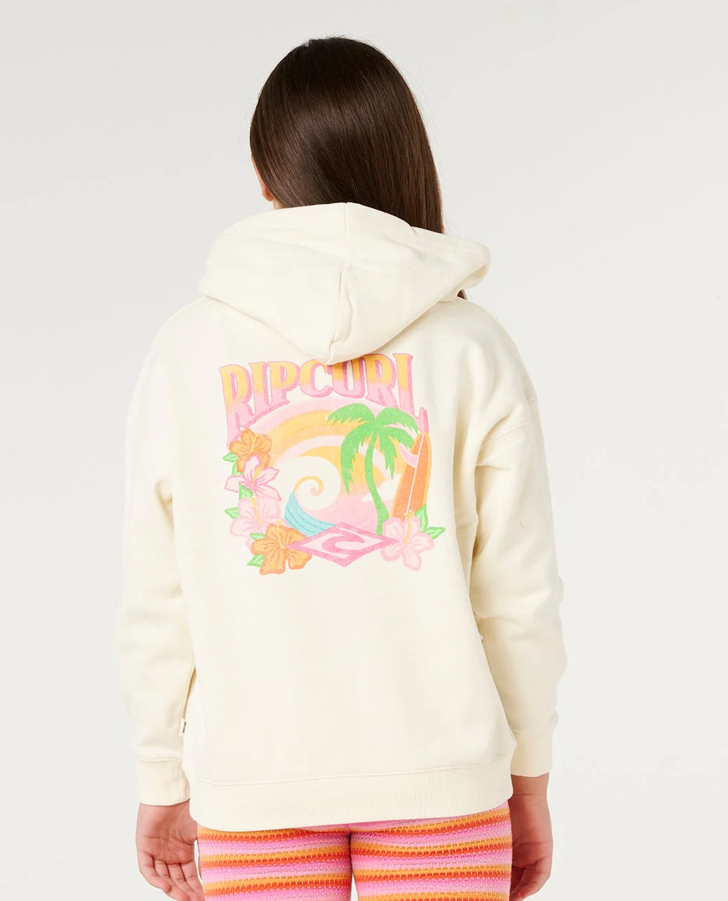 Tropical Dawn Hoodie Fleece Girl - Image 3