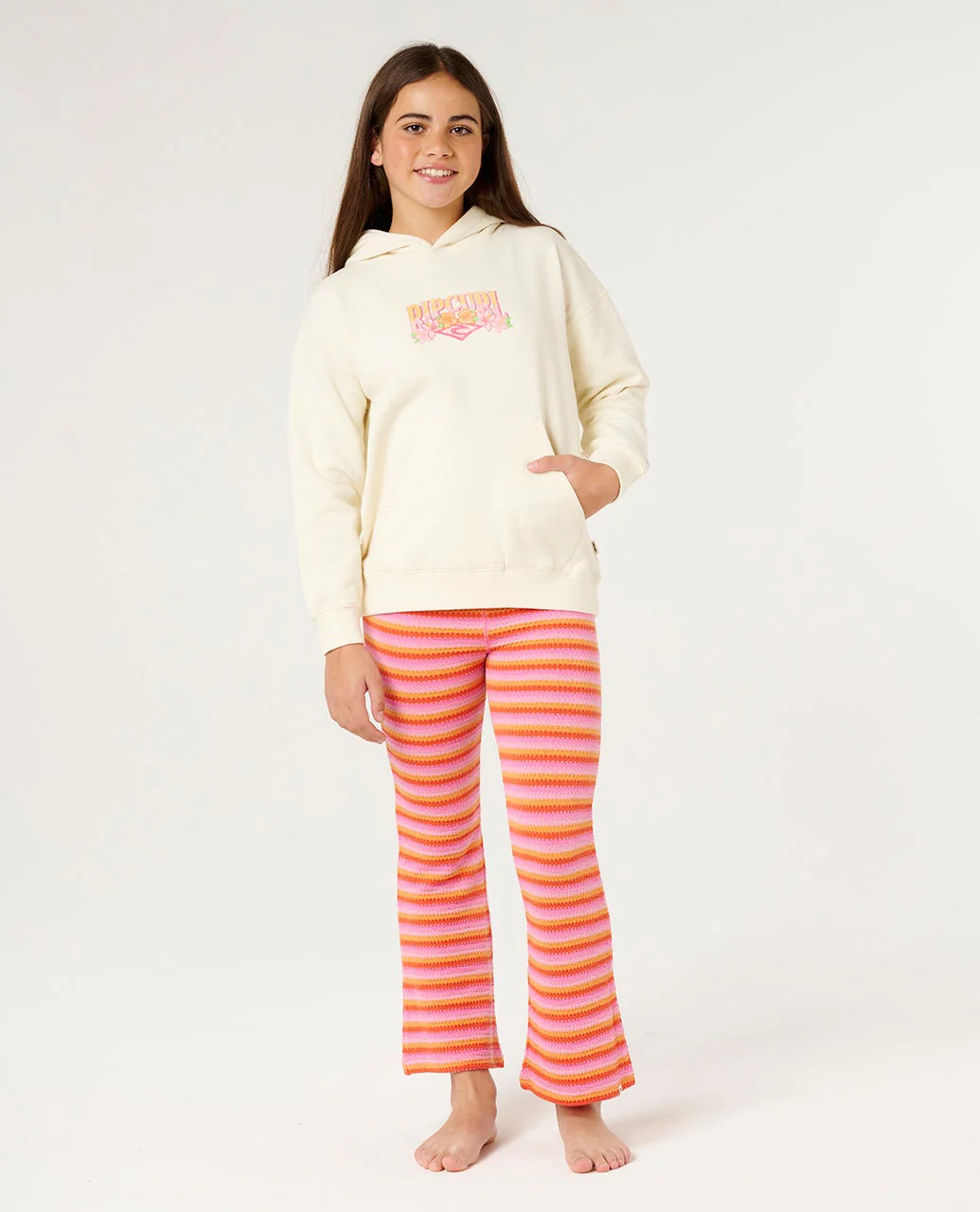 Tropical Dawn Hoodie Fleece Girl - Image 4