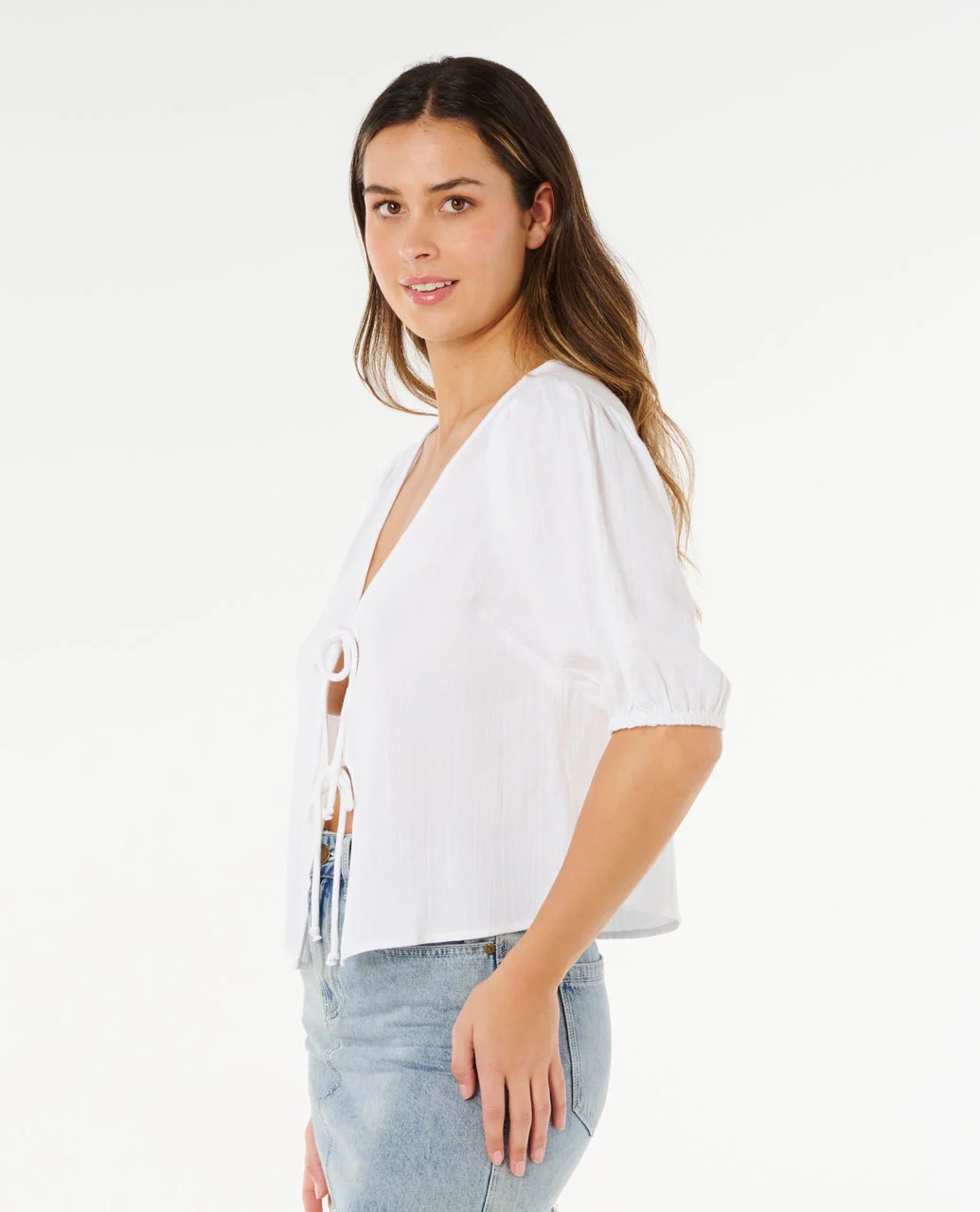 Vibe Surf Tie Front Shirt - Image 2