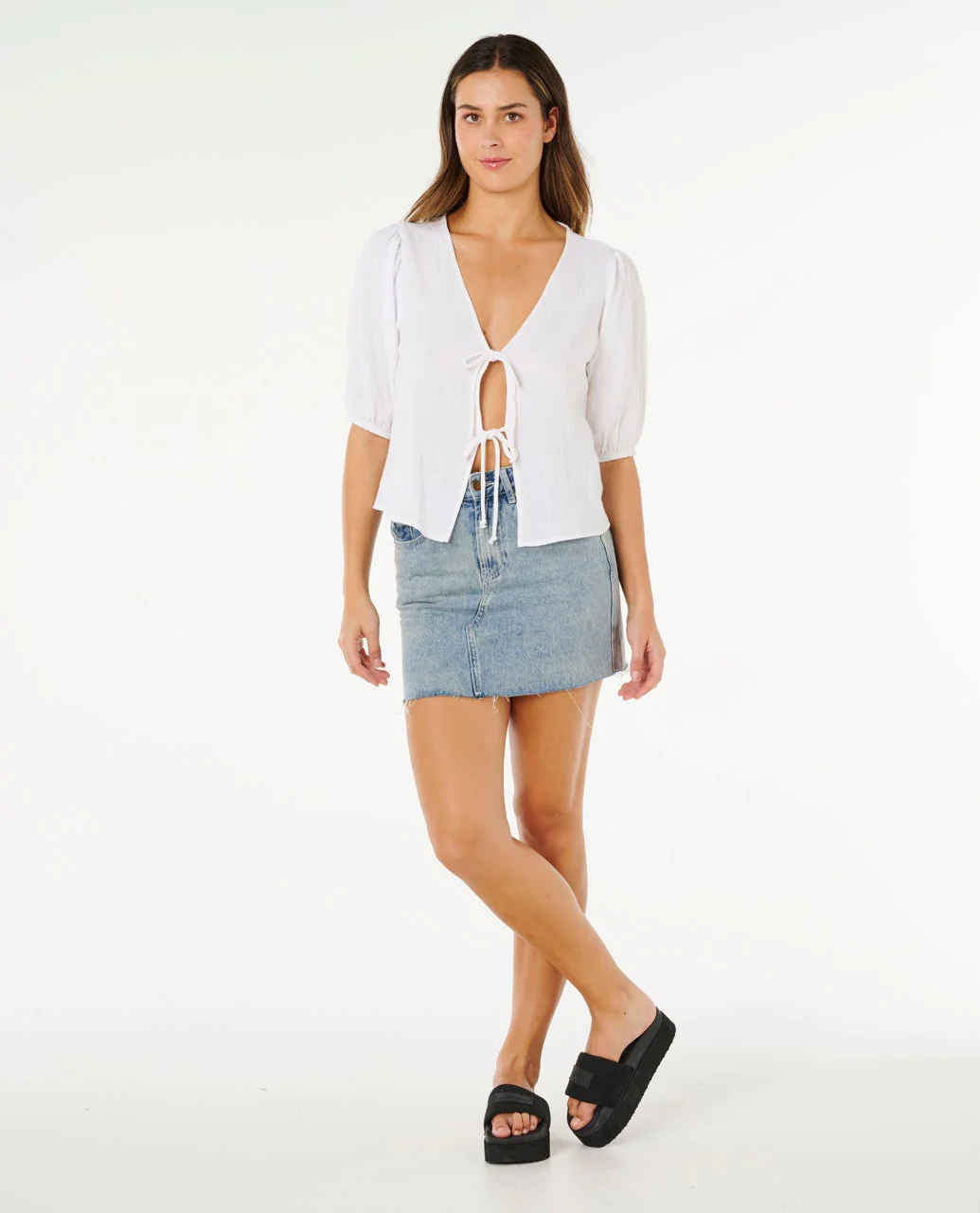 Vibe Surf Tie Front Shirt - Image 4