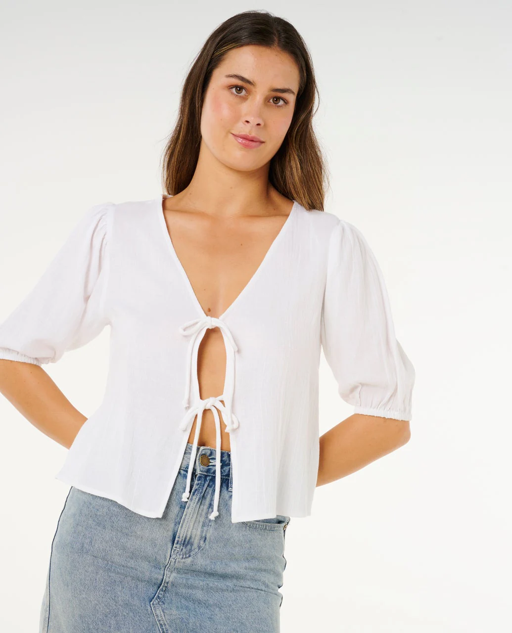 Vibe Surf Tie Front Shirt - Image 6