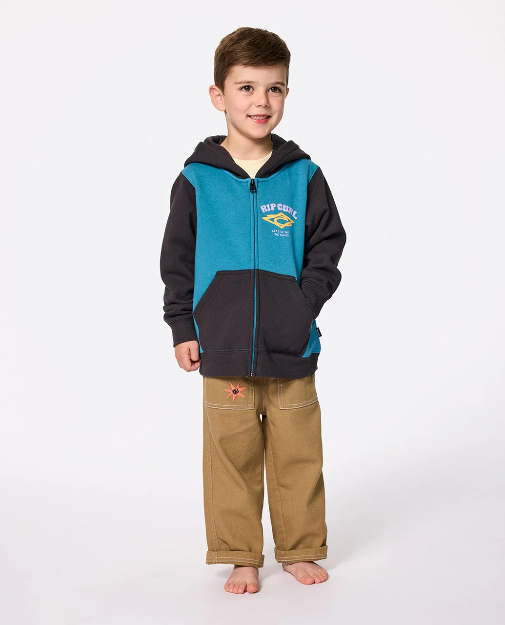 Wave Dayz Zip Through Fleece - Kids - Image 3