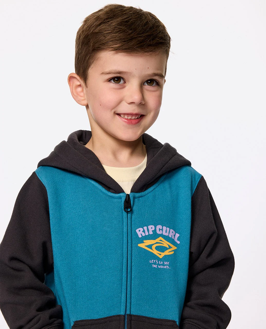 Wave Dayz Zip Through Fleece - Kids - Image 4