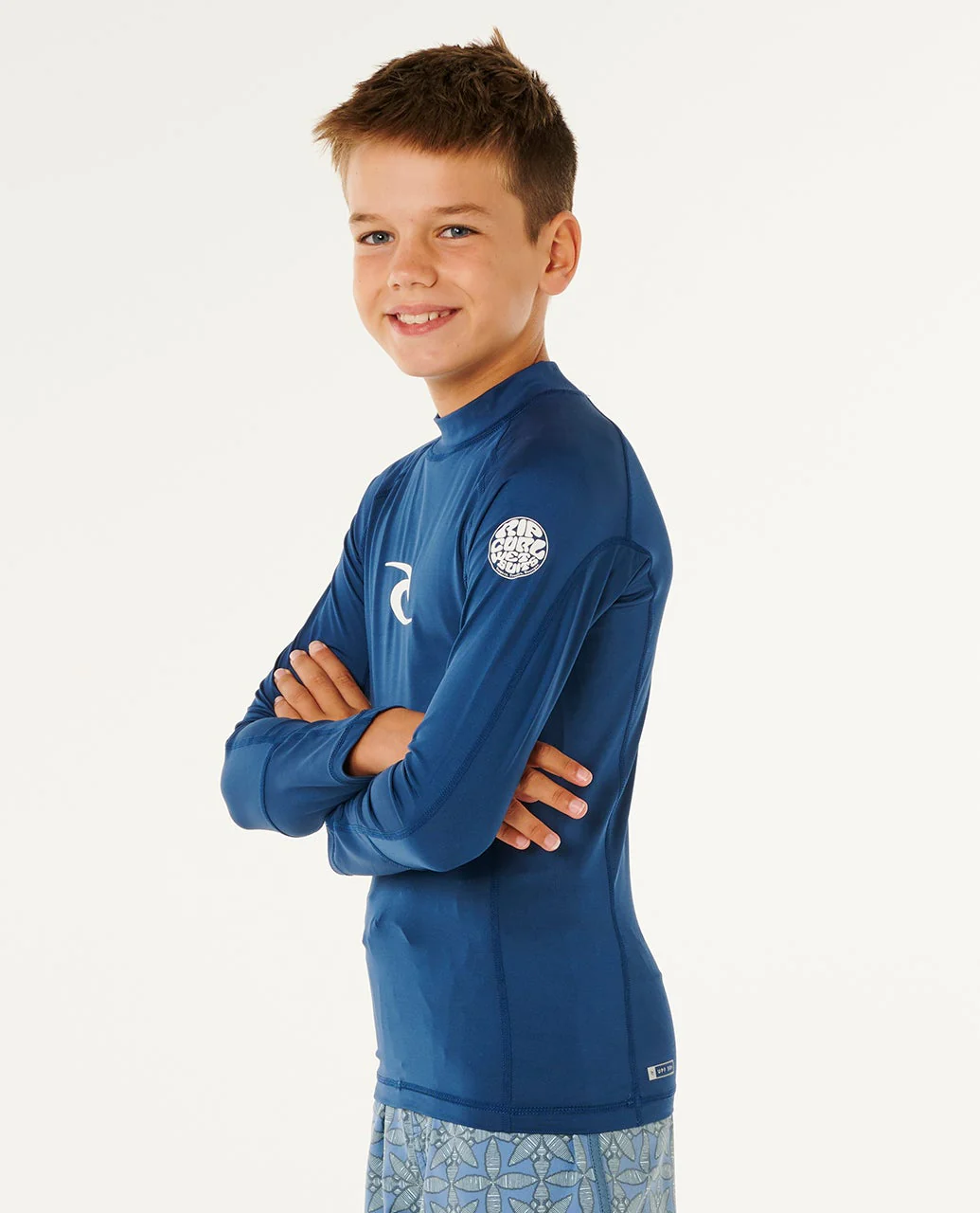 Waves UPF Long Sleeve Rash Vest Kids - Image 2