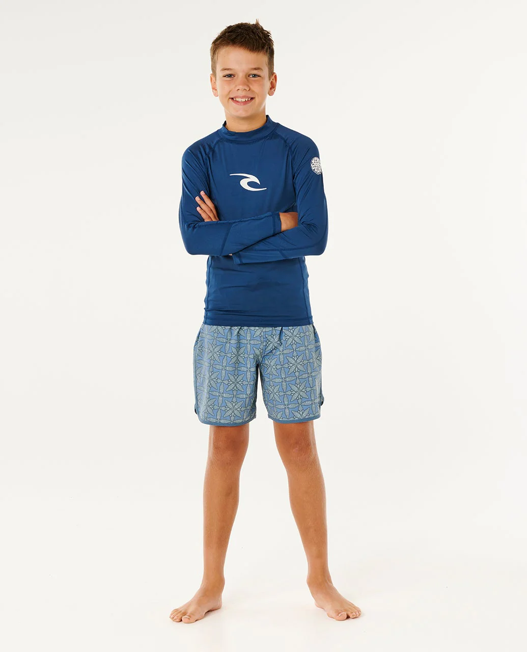 Waves UPF Long Sleeve Rash Vest Kids - Image 4