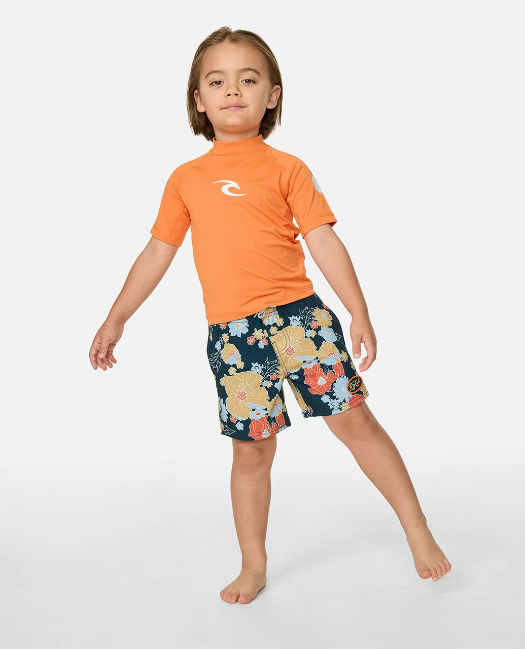 Waves UPF Short Sleeve Boy Rash vest - Image 3