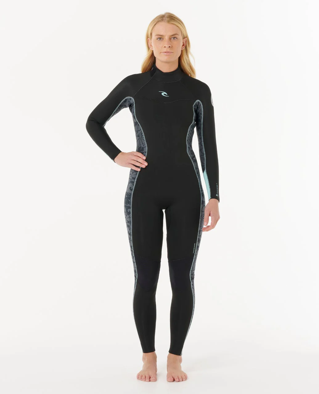 Womens Dawn Patrol 3/2 Back Zip Wetsuit - Image 5