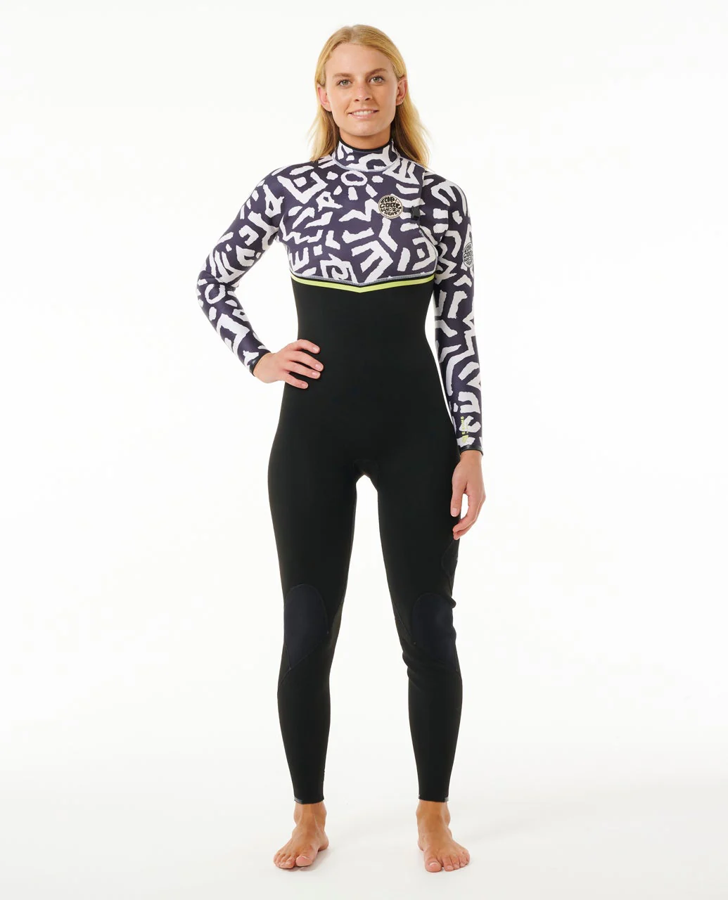 Womens Ebomb 4/3 Zip-Free Wetsuit with Print