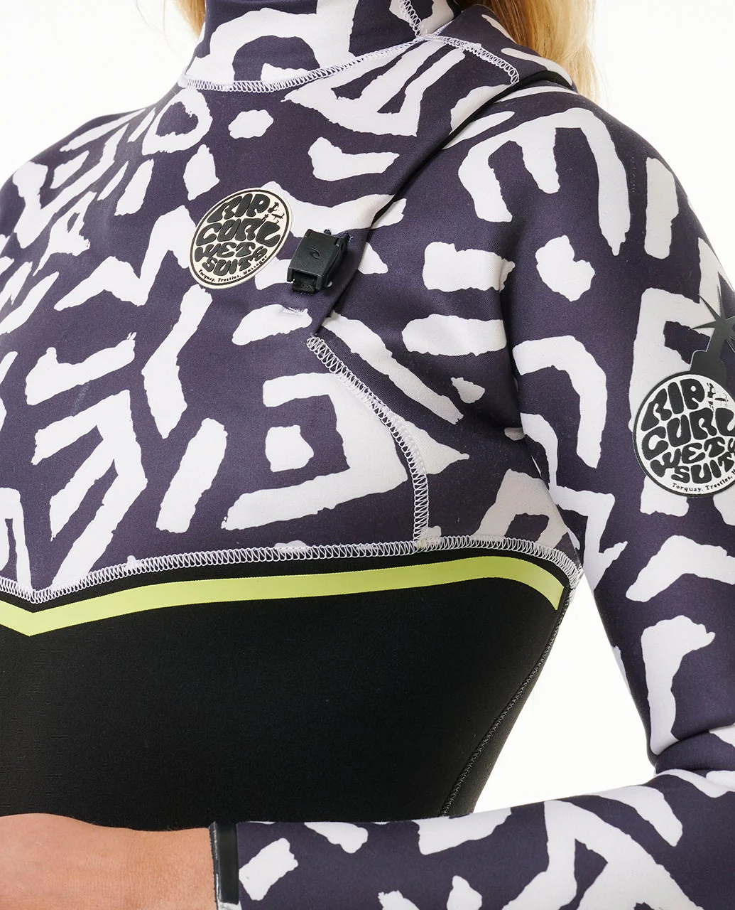 Womens Ebomb 4/3 Zip-Free Wetsuit with Print - Image 5